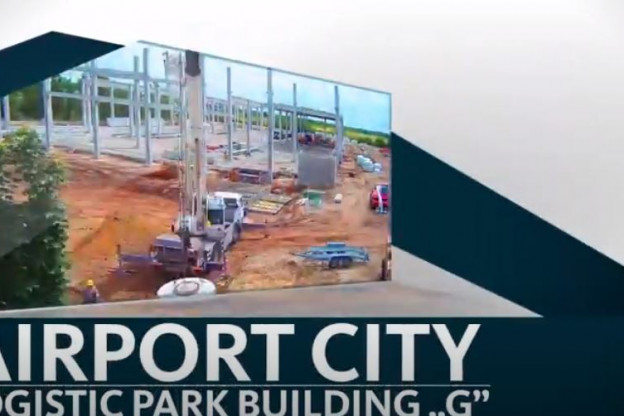 Timelapse video of the construction of Airport City Logistic Park Building "G" , Budapest
